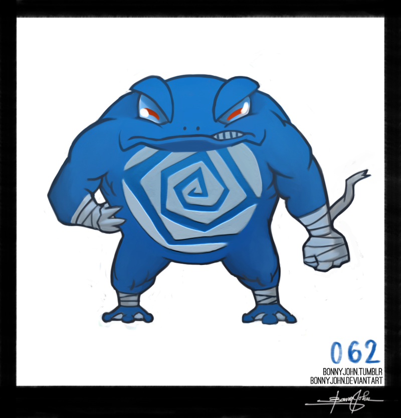Illustration for article titled Presenting Poliwrath! Pokemon One a Day!